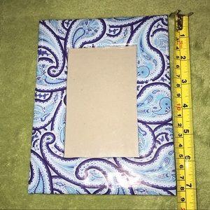 blue paisley frame
